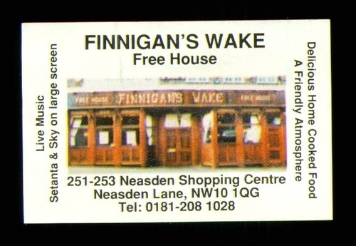 Matchbox label pub - matchbox,