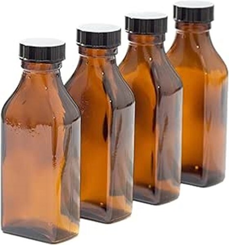 100ml rectangular amber glass - 100ml,