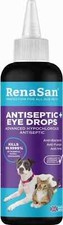 RenaSan Antiseptic Eye Drops (60ml) – Natural Eye Cleaning Solution for Pets