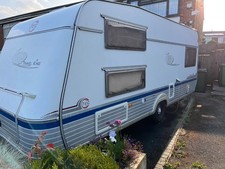T.E.C. Travel King German Caravan.  Fixed king sized bed and Bunk bed - 5 berth
