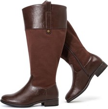 Luoika Women's Extra Wide Calf Knee High Boots, Plus Size Width... 