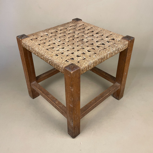 Wooden string foot stool - wooden, wood