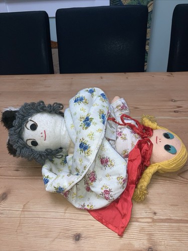 Vintage topsy turvy doll - ., red
