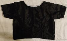 Indian Ready Made Black and Silver Saree Blouse, Brand New, Hand Stitched