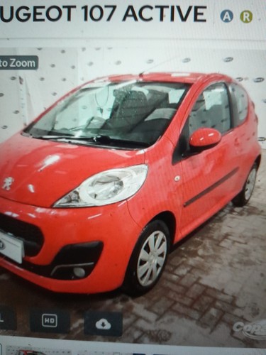 Peugeot 107 black silver - c1, black/silver/
