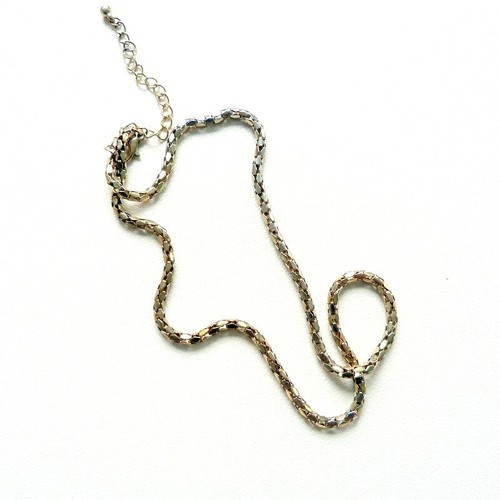 Gold tone snake - gold,