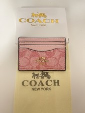 Coach Pink Cardholder Wallet