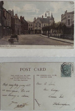 Postcard - Market Place Sleaford Lincolnshire 1904  - Sent Free