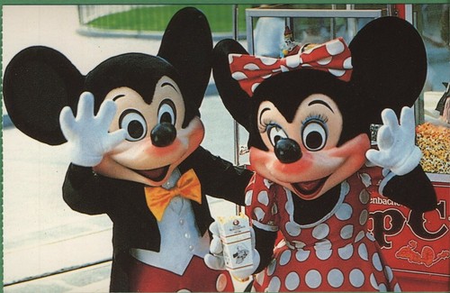 Vintage disney postcard mickey - vintage,