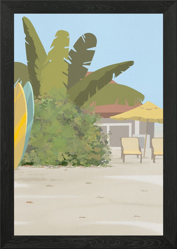 Tropical beach scene with - tropical,