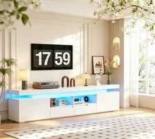 200cm High Gloss White TV