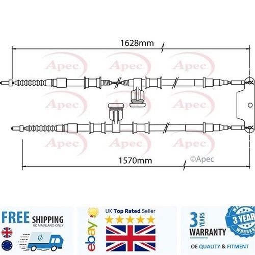 Handbrake cablecab1490 for - cablecab1490,