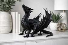 Black Dragon 3D Print Statue