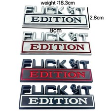 2pcs Fuck-it Edition Emblem 3D