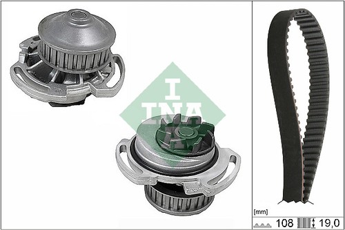 Water pump timing belt kit - pump,