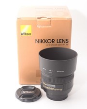 Nikon Nikkor AF-S 50mm F/1.4 G Lens - Boxed with Hood & Front and Rear Lens Caps
