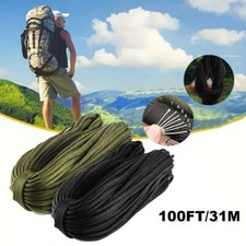 Army Military 100FT Paracord Reel 4mm Basha Tent Bivi Camping Guy Rope Para Cord