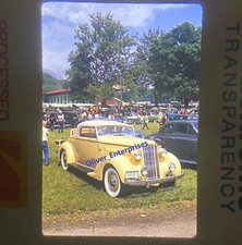 Kodak Slide 1930's Yellow Packard Classic Car Show Picture C17