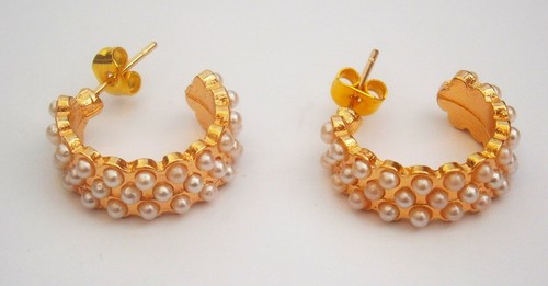 N203 gold tone hoop - n203),