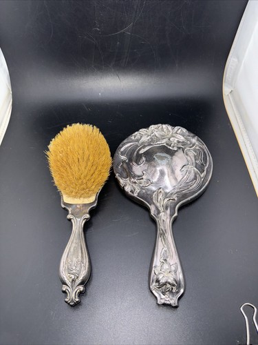 Vintage silver plated vanity - vintage,