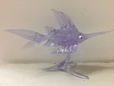 Murano Glass,Lauscha,Bimini Glass,Glass Swordfish Figure,Swordfish Ornament