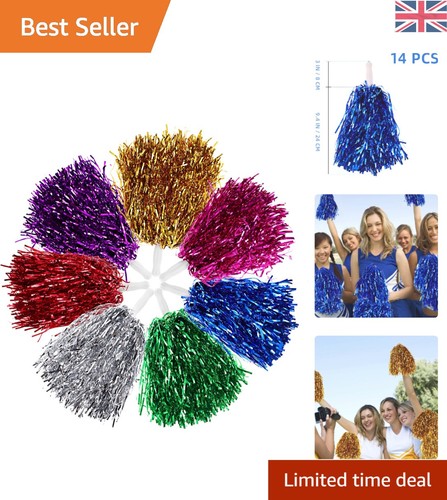Colorful 14pcs cheerleader pom - cheerleader,