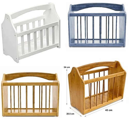 Bamboo white grey wooden - white,