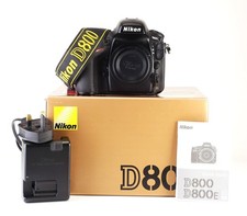 Nikon D800 DSLR Body Only Boxed Battery &Charger Refurbished +12 Month Guarantee