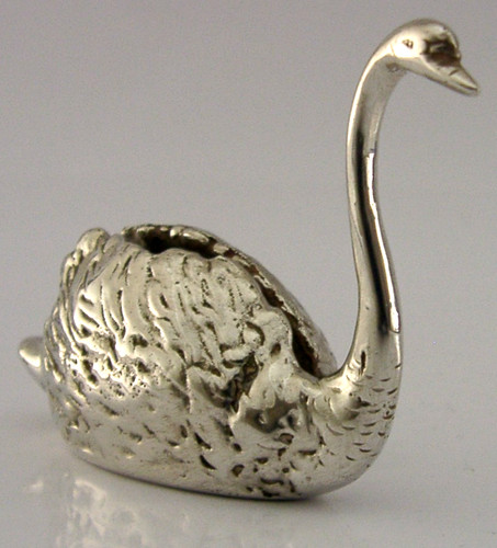 English sterling silver swan - silver,