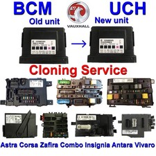 Vauxhall Corsa Combo Meriva Astra Vectra Zafira Vivaro Antar BCM Cloning Service