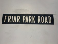 FRIAR PARK ROAD - Walsall 28/10/1973 Bus Destination Blind 30” Gift