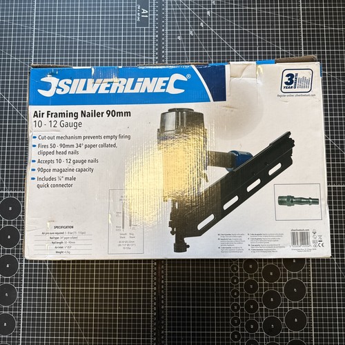 Silverline air framing nailer - silverline,