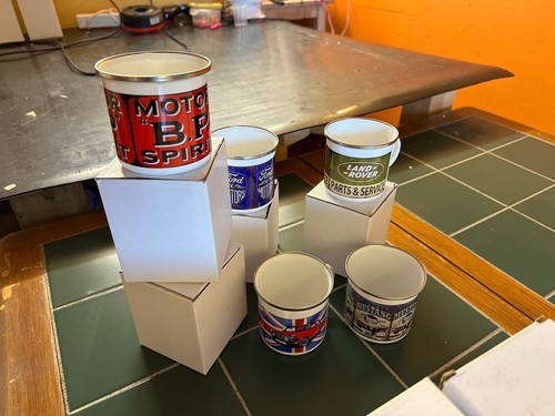 Enamel mug set - enamel,