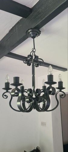Wrought iron chandelier - wrought,
