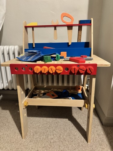 Wooden children work bench - wooden,