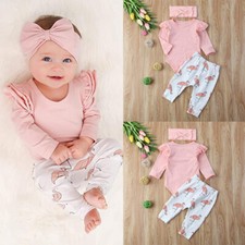 3PCS Newborn Baby Girls