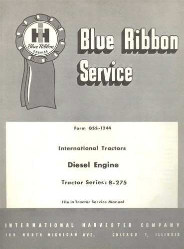 International harvester 275 - international, b-275