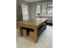 New 7ft Aintree Diner Oak Slate Pool Dining Table | *Home Pool Tables*