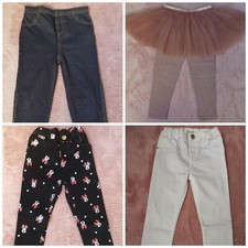 Disney Minnie Mouse Next Girl's tutu tulle skirt leggings skinny denim jeans 3-4