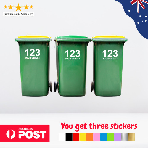 Three wheelie rubbish - wheelie,