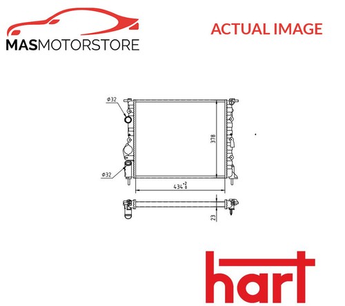 Engine cooling radiator - cooling,