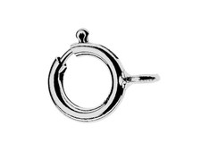 Platinum Bolt Ring Open Clasp