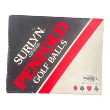 VINTAGE SET 12 PENFOLD SURLYN GOLF BALLS SIZE  1:62 SEALED WRAPPING BOXED