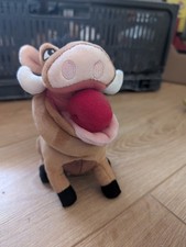 Official Disney Store Lion King - Pumbaa the Warthog w/ Apple 7" Soft Plush Toy