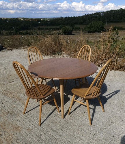 Vintage ercol blonde drop - drop, leaf