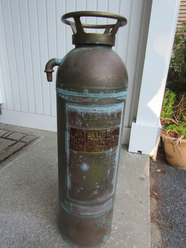 Vintage copper kidde fire - vintage,