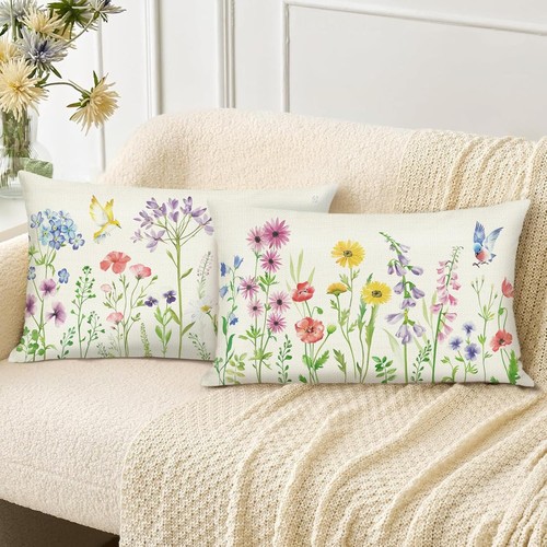 Bonhause spring floral cushion - bonhause,