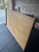 Huge Antique Vintage Mid Century Cork Pin Board (Office, Studio, School)