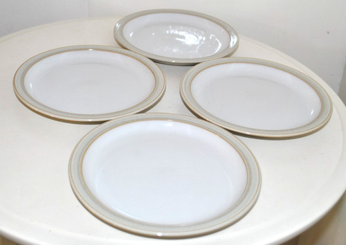 Denby side plates linen - side,