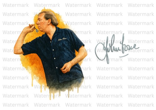 John lowe darts signed - lowe,